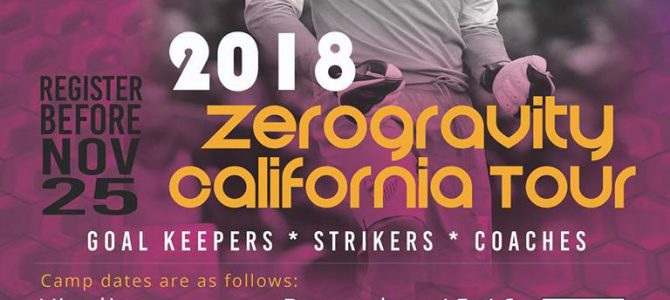 ZeroGravity California Tour Camp Dec. 15 – 16