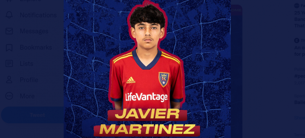 Javier Martinez signs with MLS Real Salt Lake academy